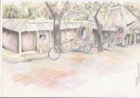 My Chittagong - Pencil  Paper Drawings - By Kaiser Islam, Modern Drawing Artist