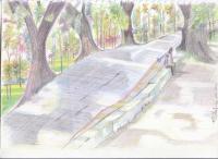 Dc Hill Park Chittagong - Pencil  Paper Drawings - By Kaiser Islam, Modern Drawing Artist