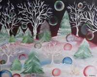 Frosty Dream - Acrylic Paintings - By Birman Erika Anna, Fantasy Painting Artist