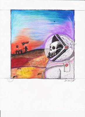 Coloredpencil - Coming Home - Colored Pencil Ink And Graphit