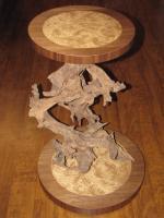 Artistic Driftwood Side Table - Wood Woodwork - By Dan Flores, Natural Materials Woodwork Artist