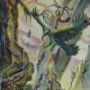 Sophias Theurgy - Ink  Acrylic Wash Paintings - By Robert Nuckels, Grail Surrealism Painting Artist