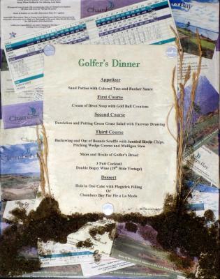 Mixed Media - Golfers Dinner - Collage