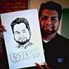 Esteban Caricature - Marker Drawings - By Sam Washington, Caricature Drawing Artist