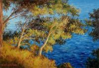 Landscape - Evening On Adriactic Sea - Oil Canvas