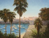 Landscape - Dubrovnik Port - Oil On Canvas