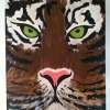 Tiger Face - Acrylic Paintings - By David John Lane, Nature Painting Artist