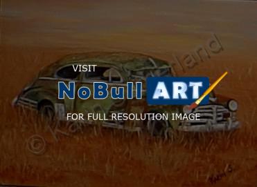 Vehicles - 1948 Chevy Fleetline - Oil On Canvas