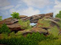 Landscapes - The Rock Garden Of Palo Duro Canyon - Oil On Canvas