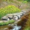 Beside A Mountain Stream - Oil On Canvas Paintings - By Karin Sutherland, Realism In Oil Paintings Painting Artist