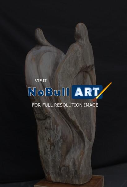 Art Sculpture - Indonesia Petrified Wood Sculpture - Petrified Wood