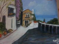 Artpaintingsnature Scene - Simple A Scene Of Street - Acrylics