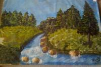 Artpaintingsnature Scene - Scene Of Nature - Acrylics