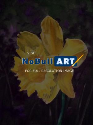 Flowers - Yellow Iris - Watercolor