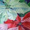 Poinsettia - Watercolor Paintings - By Artist Irina Sztukowski, Realism Painting Artist