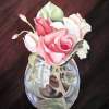 Roses In The Vase - Watercolor Paintings - By Artist Irina Sztukowski, Realism Painting Artist