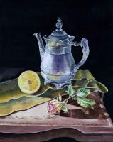 Love Light Lemon - Watercolor Paintings - By Artist Irina Sztukowski, Realism Painting Artist