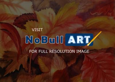 Flowers - Fall Leaves - Watercolor