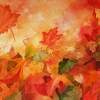 Autumn Dance - Watercolor Paintings - By Artist Irina Sztukowski, Decorative Painting Artist