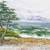 Stormy Morning At Carmel By The Sea California - Watercolor Paintings - By Artist Irina Sztukowski, Realism Painting Artist