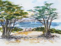 Landscapes - Carmel By The Sea - Watercolor