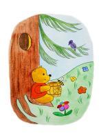 Winnie The Pooh And His Lunch - Watercolor Paintings - By Artist Irina Sztukowski, Decorative Painting Artist