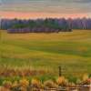 Pushkino Around On The Road To Krasnoarmejsk - Oil On Cardboard 344 X 485 Mm Paintings - By Yurii Makovetsky, Realism Painting Artist