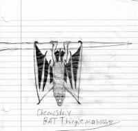 Chemistry Bat Thingiemabobber - Goog Ol Pencil Drawings - By Nathan Bartosek, Fantasy Drawing Artist