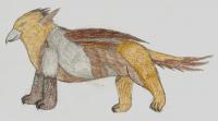 Griffin 1 - Colored Pencils And Paper Drawings - By Nathan Bartosek, Fantasy Drawing Artist