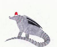 Christmas Dragon - Good Ol Pencil Drawings - By Nathan Bartosek, Fantasy Drawing Artist