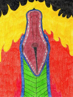 Random Other Art - Watch It Burn 2 - Colored Pencils And Paper