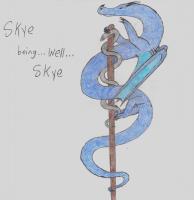 Skye Being Skye - Colored Pencils And Paper Drawings - By Nathan Bartosek, Fantasy Drawing Artist