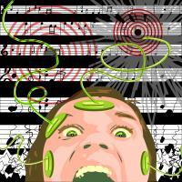 Return The Smashing Orchestra Noise - Add New Artwork Medium Digital - By Amanda Van Buren, Illustration Digital Artist