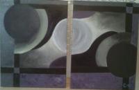 Circlemepurple - Acrylic Paintings - By Cecilia Knox, Abstract Painting Artist