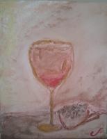 Wine N Coffee - Acrylic Paintings - By Cecilia Knox, Abstract Painting Artist