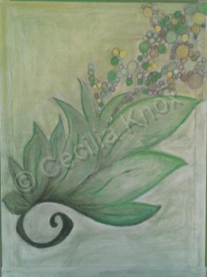 Leaf - Leaf Garden - Acrylic And Pastals