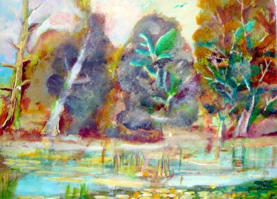 Scenery - The Urban Pond - Add New Artwork Medium