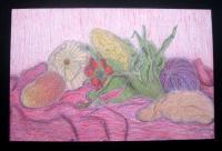 School Projects - Veggie Still Life - Pencilcolor Pencil