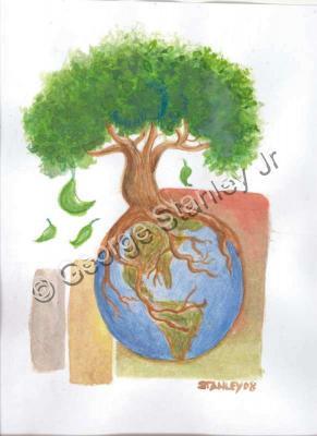 Rebirth - Earthday - Watercolor