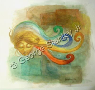 Colors Of Emotions - Colors Of The Wind - Watercolor And Color Pencil