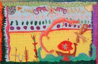 My Artworks - Carpet Named Dragon - Pastel Marker Acryls