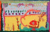 My Artworks - Carpet Named Dragon - Pastel Marker Acryls
