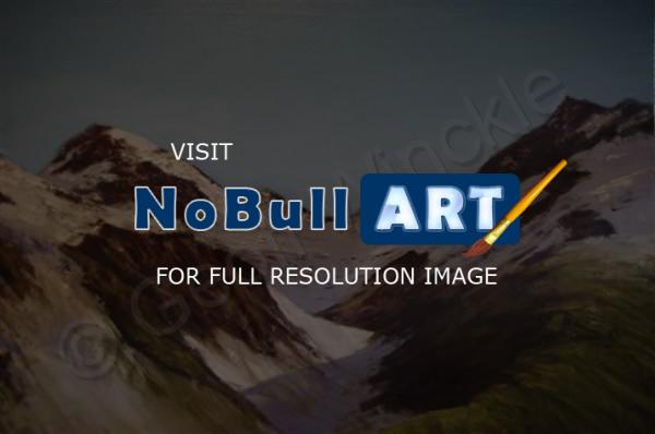 Landscape - Snowscape 4660 - Oil On Canvas