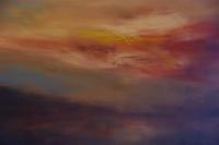 Fire In The Sky - Oil On Canvas Paintings - By Geoff Winckle, Impressionism  Realism Painting Artist