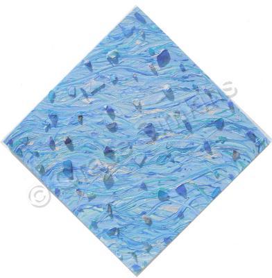 Abstract - Sea Glass - Acrylic And Sea Glass On Canva