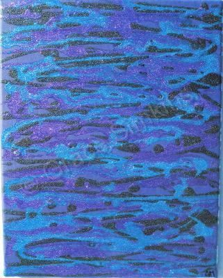 Abstract - Oil On Water - Acrylic On Gallery Wrapped Can