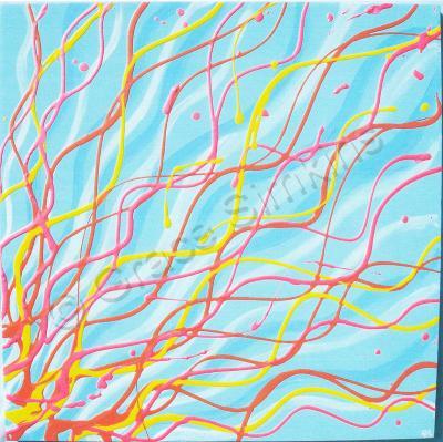 Abstract - Dance Of The Coral - Acrylic On Gallery Wrapped Can