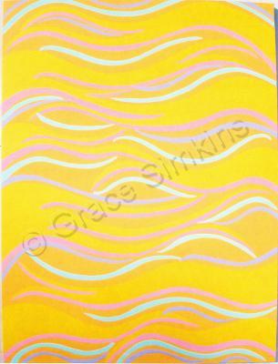 Abstract - Sun Salutation - Acrylic On Gallery Wrapped Can