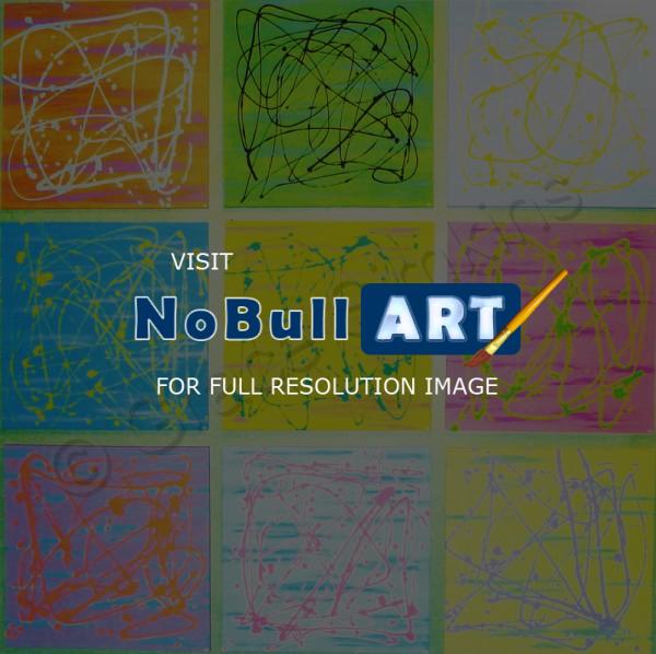 Abstract - Examination Of Color 1 - 9 - Acrylic On Gallery Wrapped Can