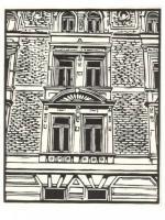 Facade Goteborg - Linocut Printmaking - By Alan Grobler, Graphic Printmaking Artist